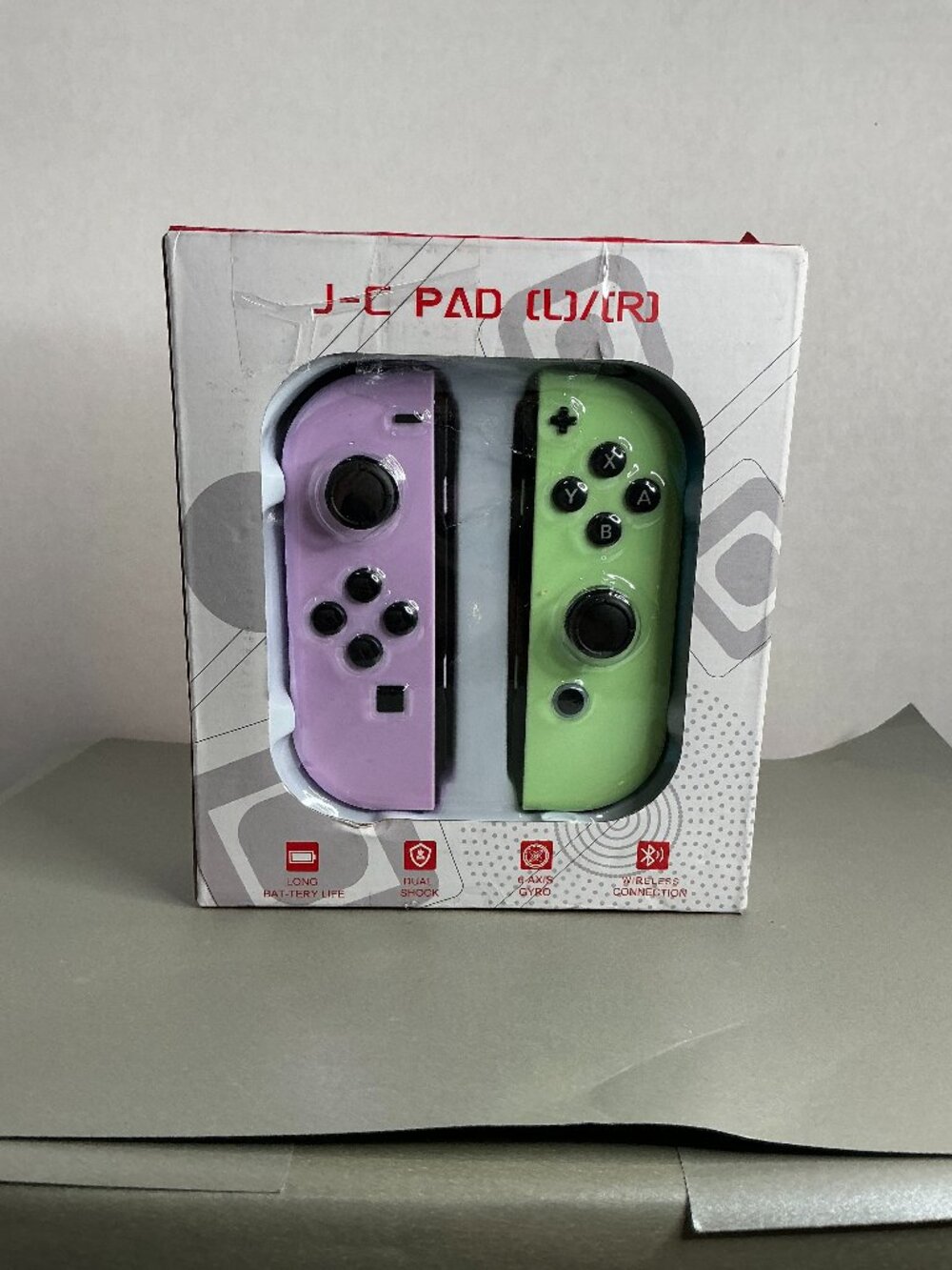 J-C Pad Nintendo Switch Controllers Lavander and lime